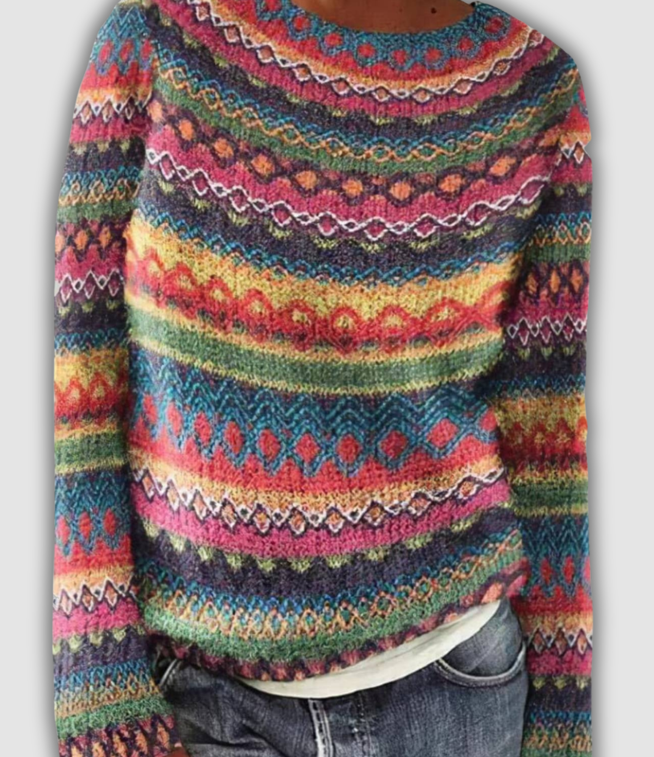 Dalia - Przytulny Retro Sweter